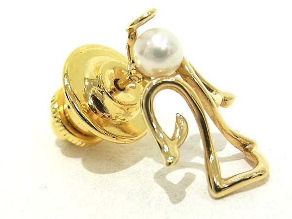 ミキモト MIKIMOTO ピンブローチ エンジェル パールブローチ 天使