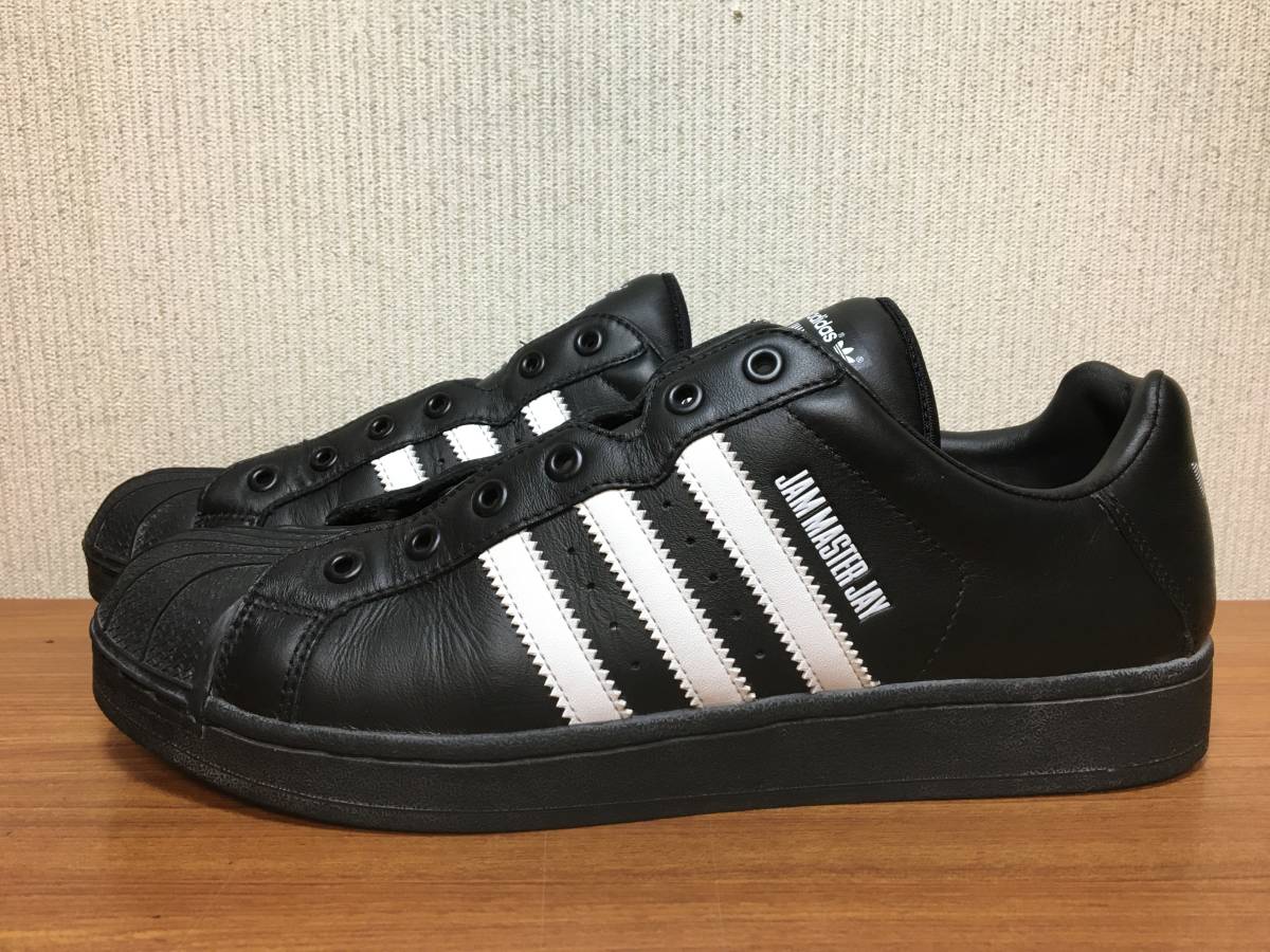 レア 未使用品 2003年製 限定 adidas アディダス ウルトラスター JAM MASTER JAY 追悼モデル 29cm 黒 RUNDMC スーパースター 箱付き_画像2