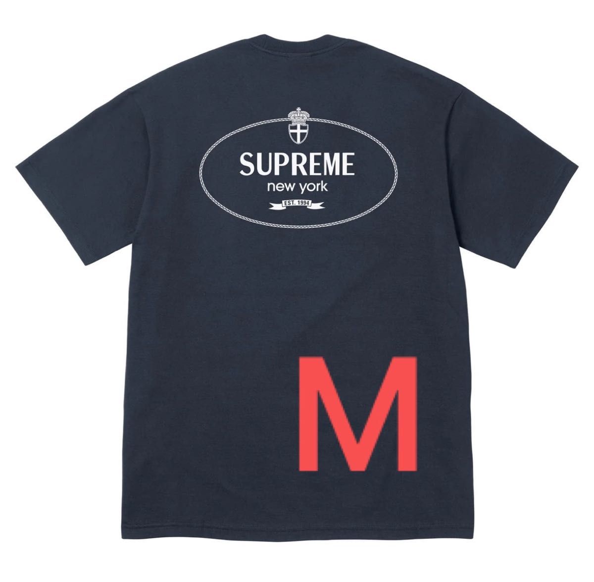 シュプリーム Crest Tee ネイビー M Supreme Crest Tee Navy シュプリーム クレストTシャツ ネイビー