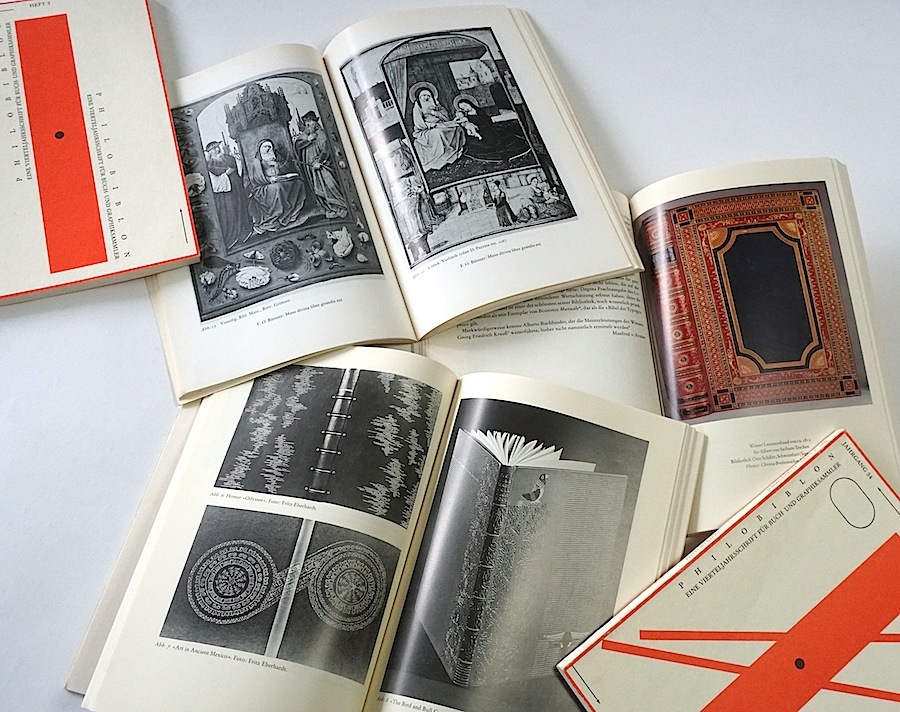 超激安 愛書家のための書物研究雑誌 珍・Philobiblon ★ ドイツ刊 貴重! 古書 デザイン 写真 旧蔵本 富士川英郎 152冊 1957年-1995年 洋書