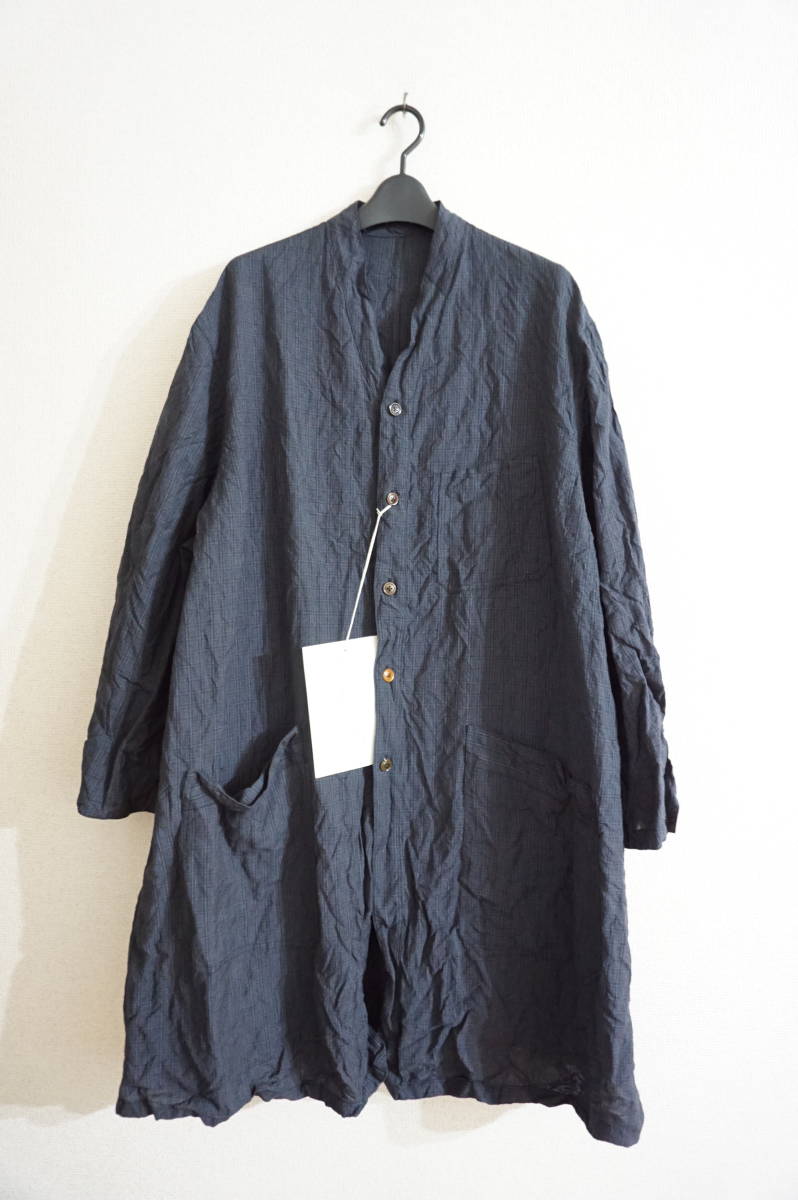 未使用 2020SS THE CROOKED TAILOR DRIVING COAT チェックノーカラーコート ジャケット カーディガン