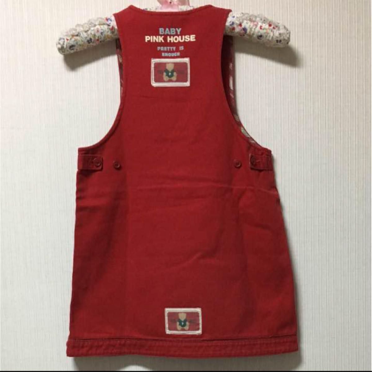 PINK HOUSE HOME COLLECTION ジャンパースカート くま柄 BABY PINK HOUSE 水着くまちゃんジャンパースカート 100cm