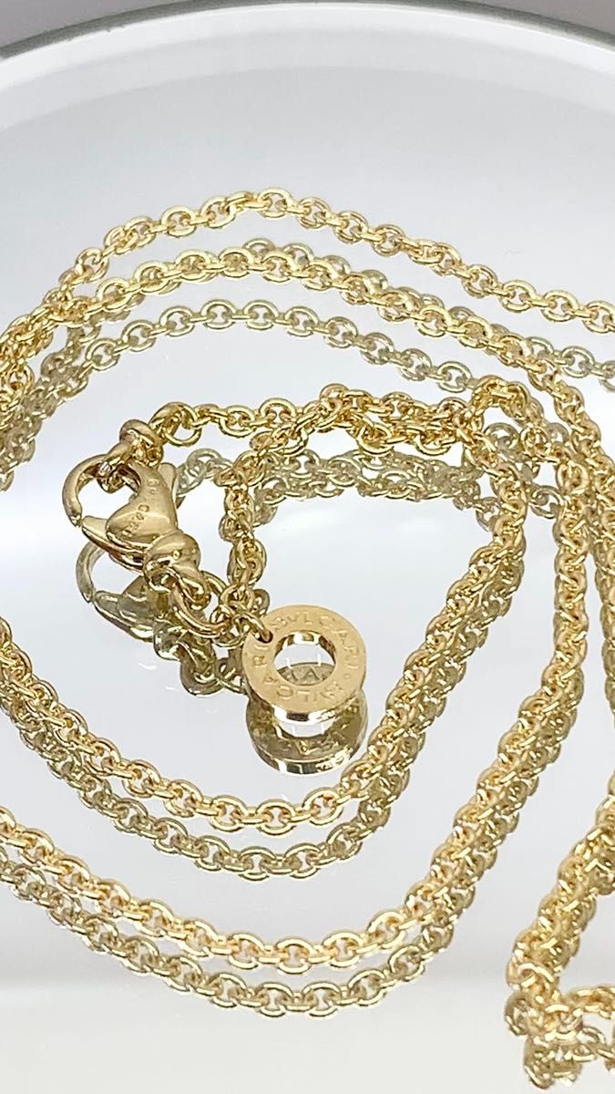 新品同様品 BVLGARI ブルガリ・ブルガリ K18YG チェーン ネックレス ☆ レディース ジュエリー イエローゴールド