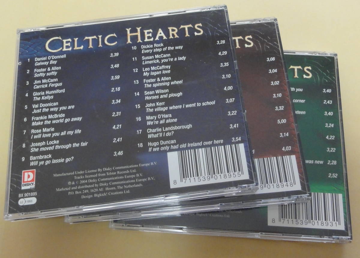 CELTIC HEARTS : 50 ORIGINAL CLASSICS FROM THE SOUL OF IRELAND 3枚組CD Foster & Allen Mary O'Hara Joe Dolan ケルト アイルランド_画像3