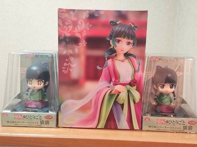 新品 猫猫 brilliant ゆらゆらソーラーマスコット2種 3体セット 薬屋のひとりごと BRILLIANTフィギュア 猫猫 ゆらゆらソーラー