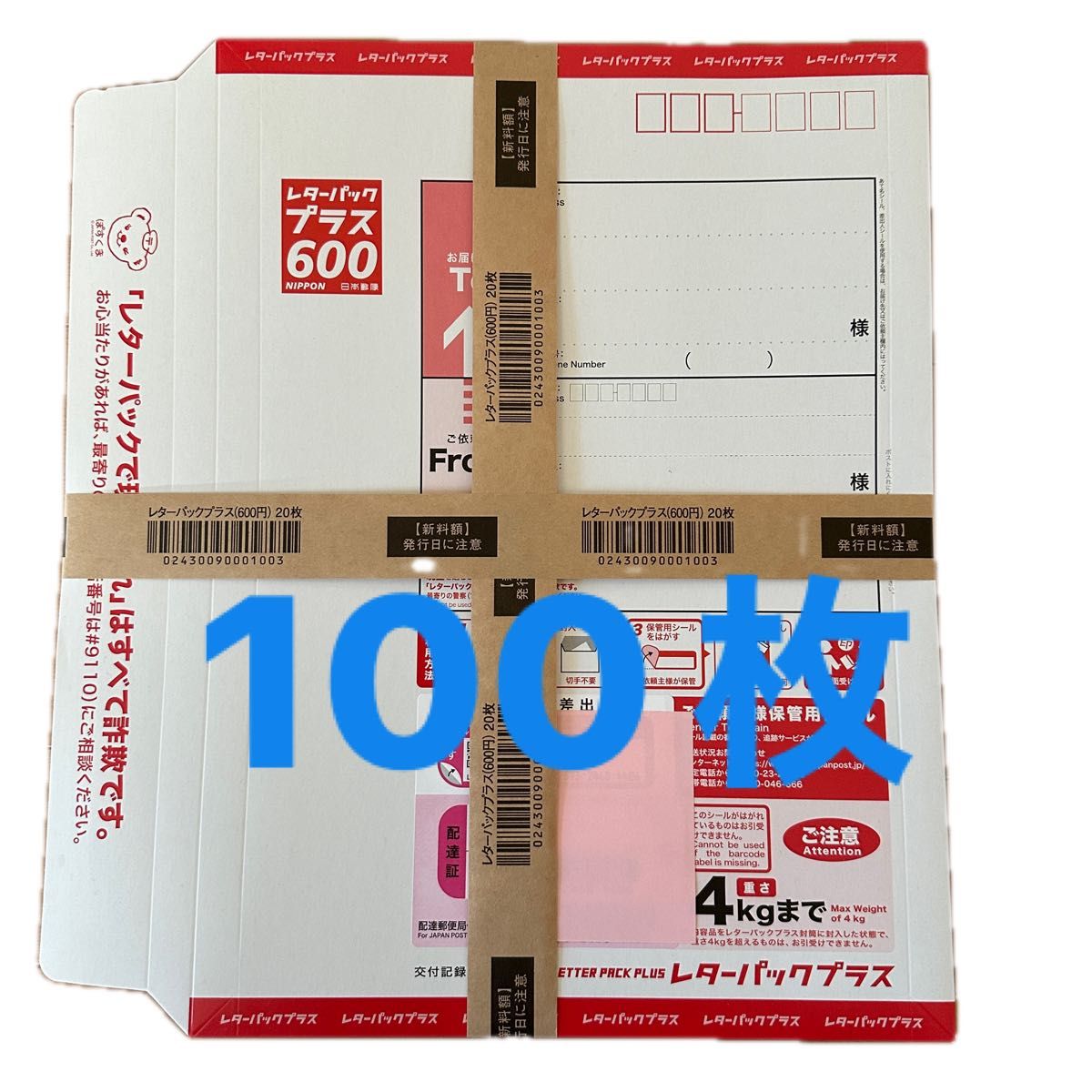 【 公開再開 早い者勝ち超特価 】レターパックプラス 600 (200枚) 公開再開 早い者勝ち超特価 】レターパックプラス 600 (200枚
