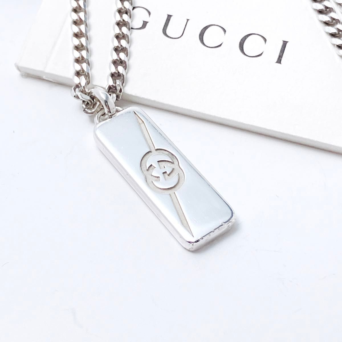 美品‼️GUCCI ネックレス 洗浄済 グッチ GUCCI 925 ネックレス シルバー メンズ OT397