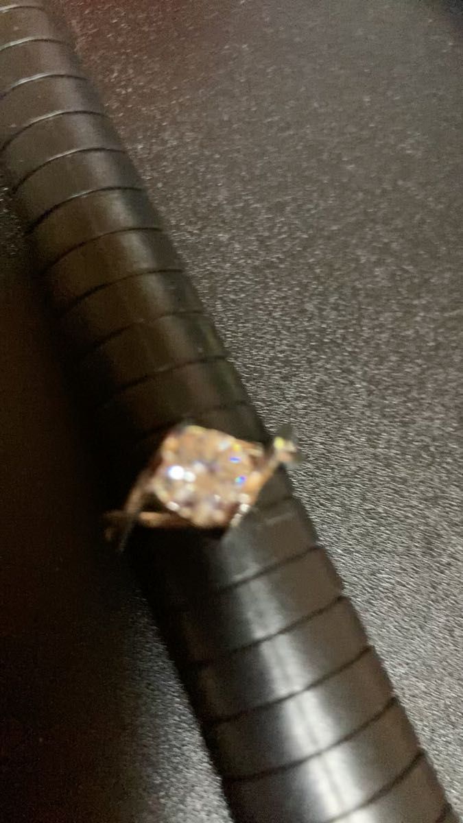 モアサナイト2ct モアサナイト2ct ラウンドスクエアカット ハート形クリ抜き シルバー925 プラチナコート 婚約指輪 ダイヤ