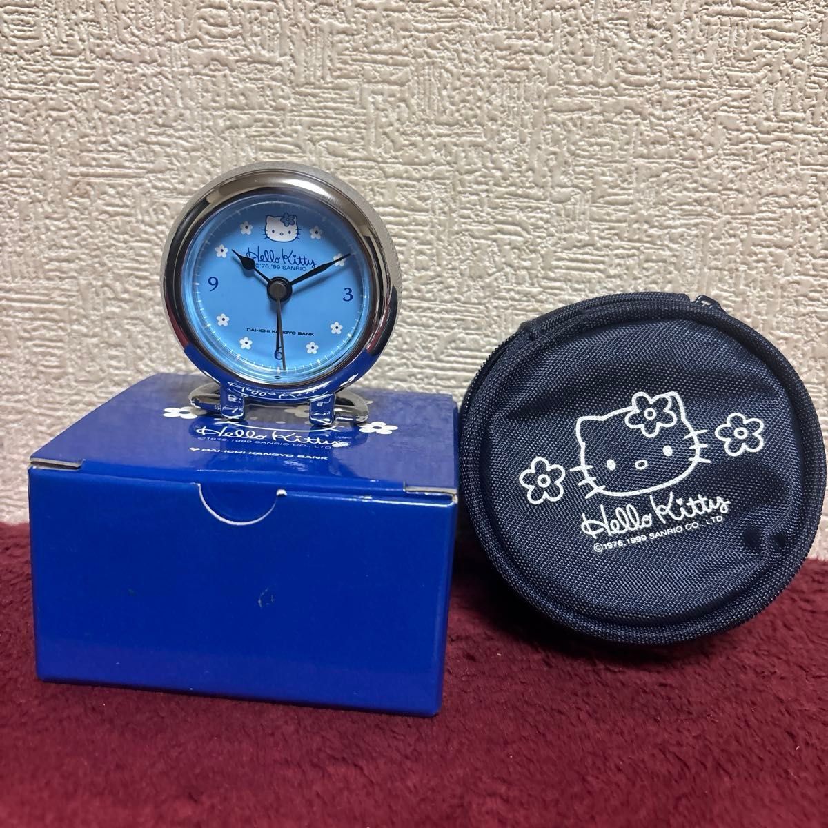 製薬会社 ノベルティ グッズ ハローキティ 時計 ハローキティ アラームクロック 置き時計 ノベルティ 当時物