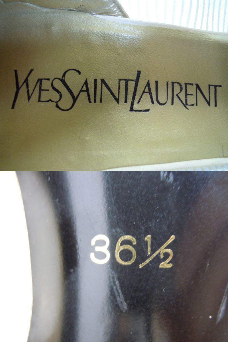 YveSaintLaurent イヴサンローラン チュールパンプス サイズ36.5(23.0～23.5cm) リーガル社製_画像9