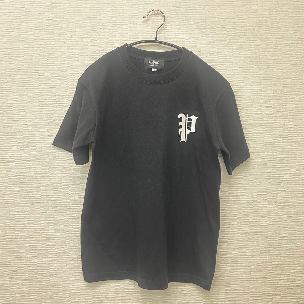 【美品】PHATRNK ファットランク OLD "P" LOGO TEE ブラック 半袖Tシャツ ストリートファッション (S) 