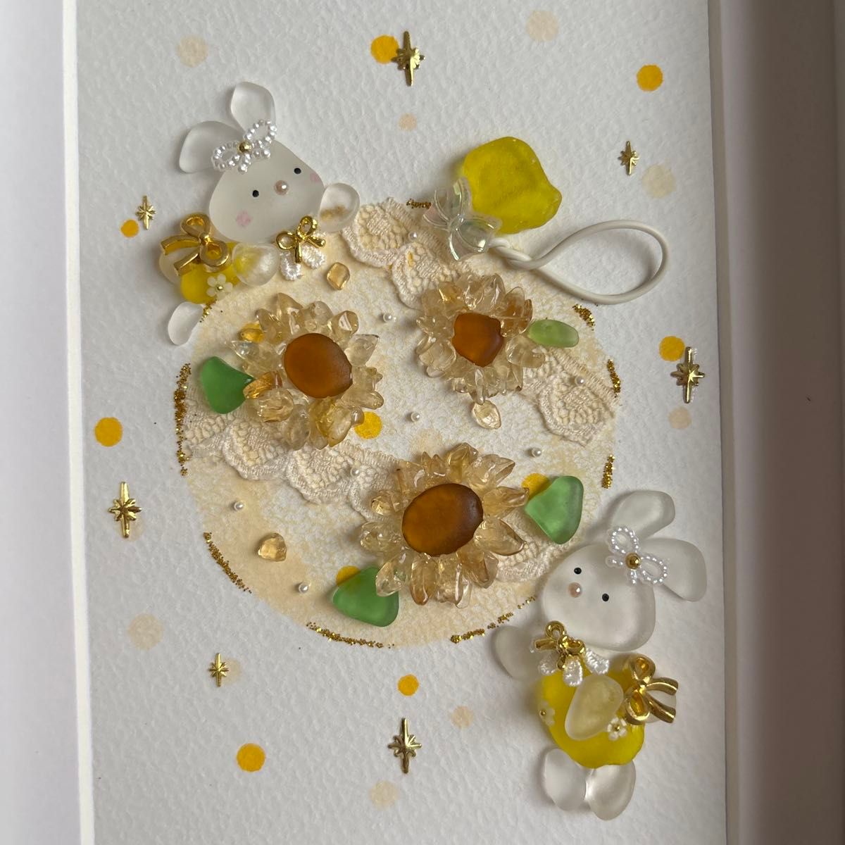 シーグラスアート お月様とプリンセス♪ シーグラスアート お月様とプリンセス♪ yuna_seaglass_art