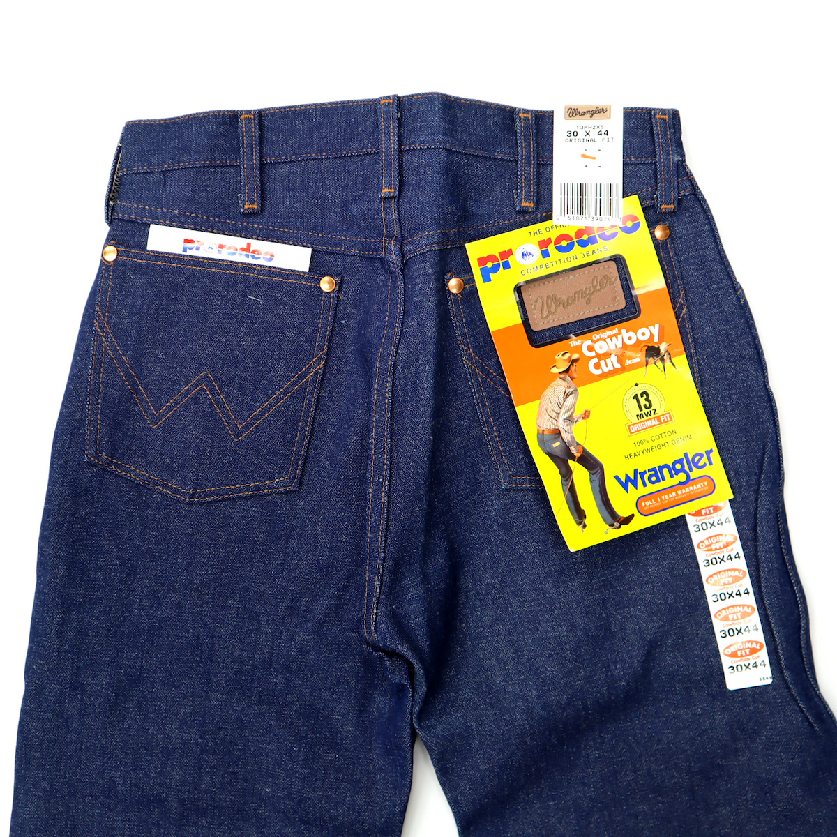 送料無料 デッドストック 90s 00s USA製 ビンテージ WRANGLER ラングラー 13MWZ ストレート デニムパンツ ジーンズ 古着 メンズ ワーク W30_画像6