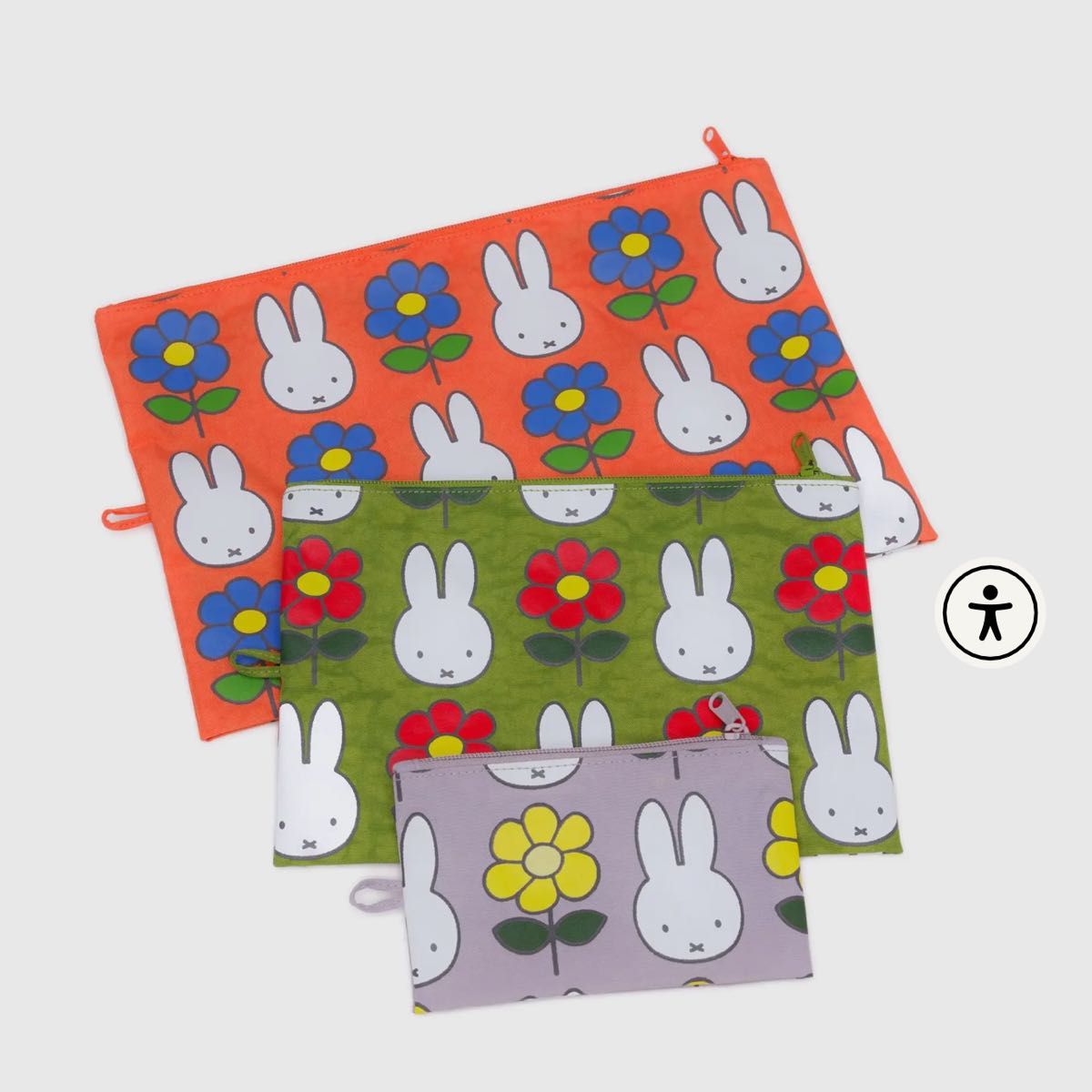【BAGGU】GOポーチ3点セット★ミッフィーコラボ BAGGU ポーチセット ミッフィー miffy バグゥ Goポーチ 3種