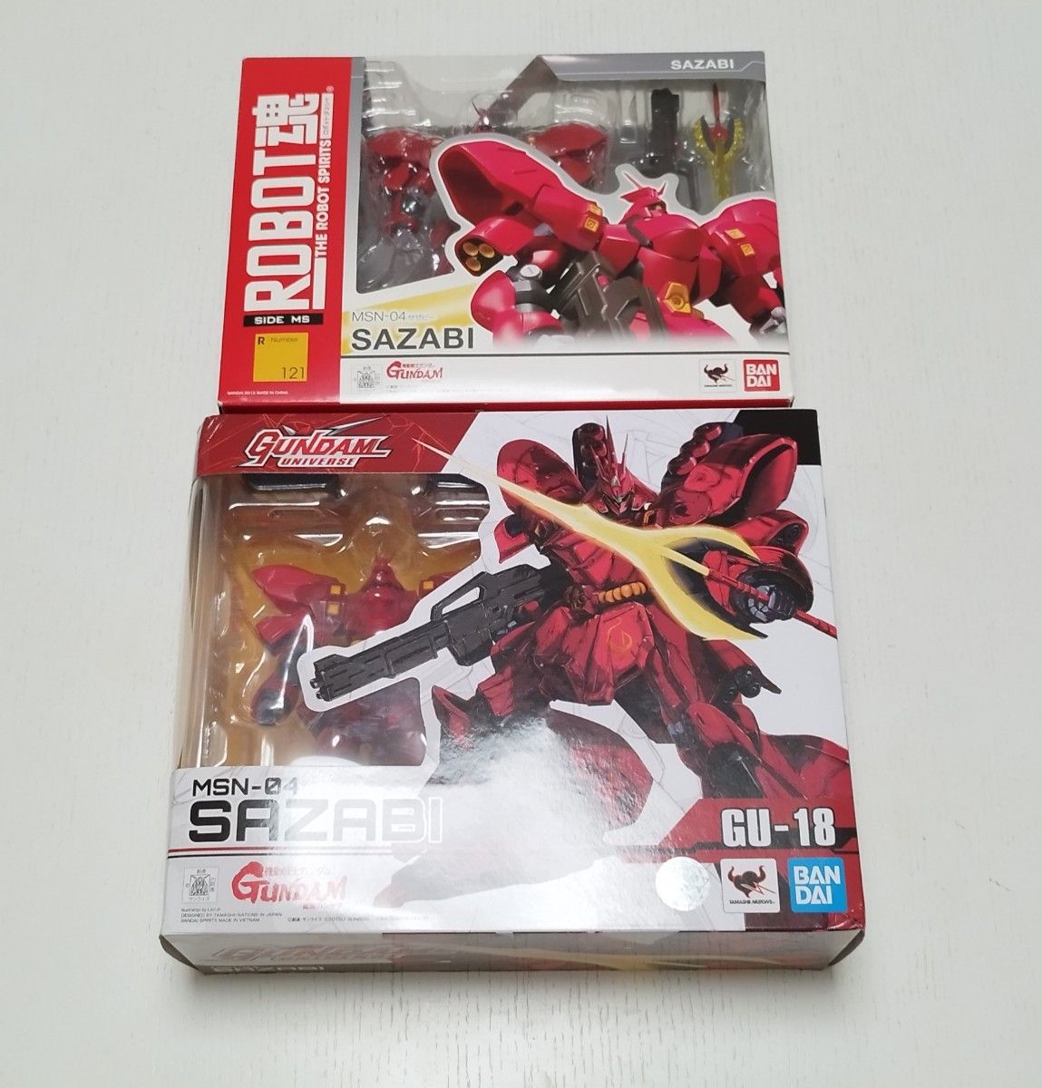 サザビー ROBOT魂、ガンダムユニバース セット【開封品】 サザビー ROBOT魂、ガンダムユニバース セット【開封品