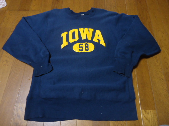 出産祝い Lサイズ/IowaStateUniversity/トリコタグ/USA/80s/チャンピオンChampion/リバースウィーブ/ビンテージ/トレーナー/スウェット/ネイビー スウェットシャツ 出産祝い Lサイズ/IowaStateUniversity/トリコタグ/USA/80s/チャンピオンChampion/リバースウィーブ/ビンテージ/トレーナー/スウェット/ネイビー スウェットシャツ