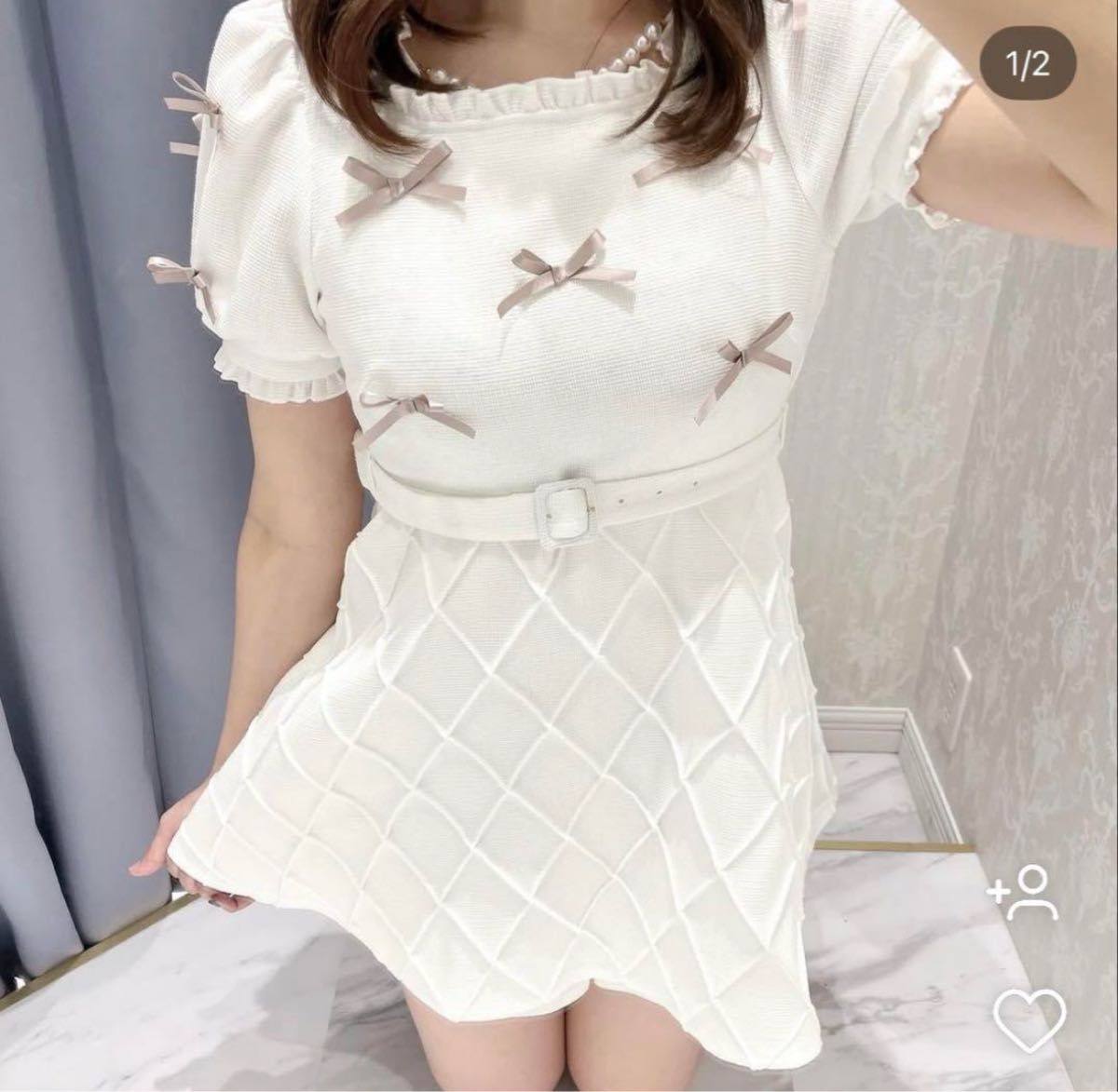 evelyn パールラインロンパース evelyn エブリン パールラインロンパース|Yahoo!フリマ(旧