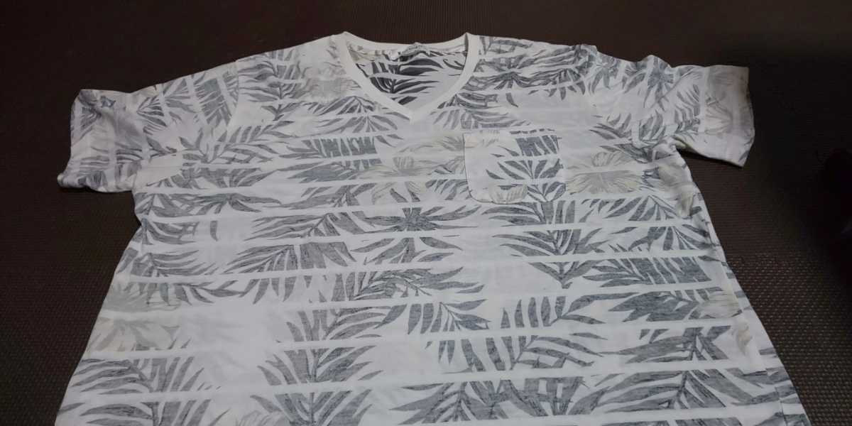  beautiful goods THE SHOP TKbotanikaru pattern short sleeves stretch tops size XL