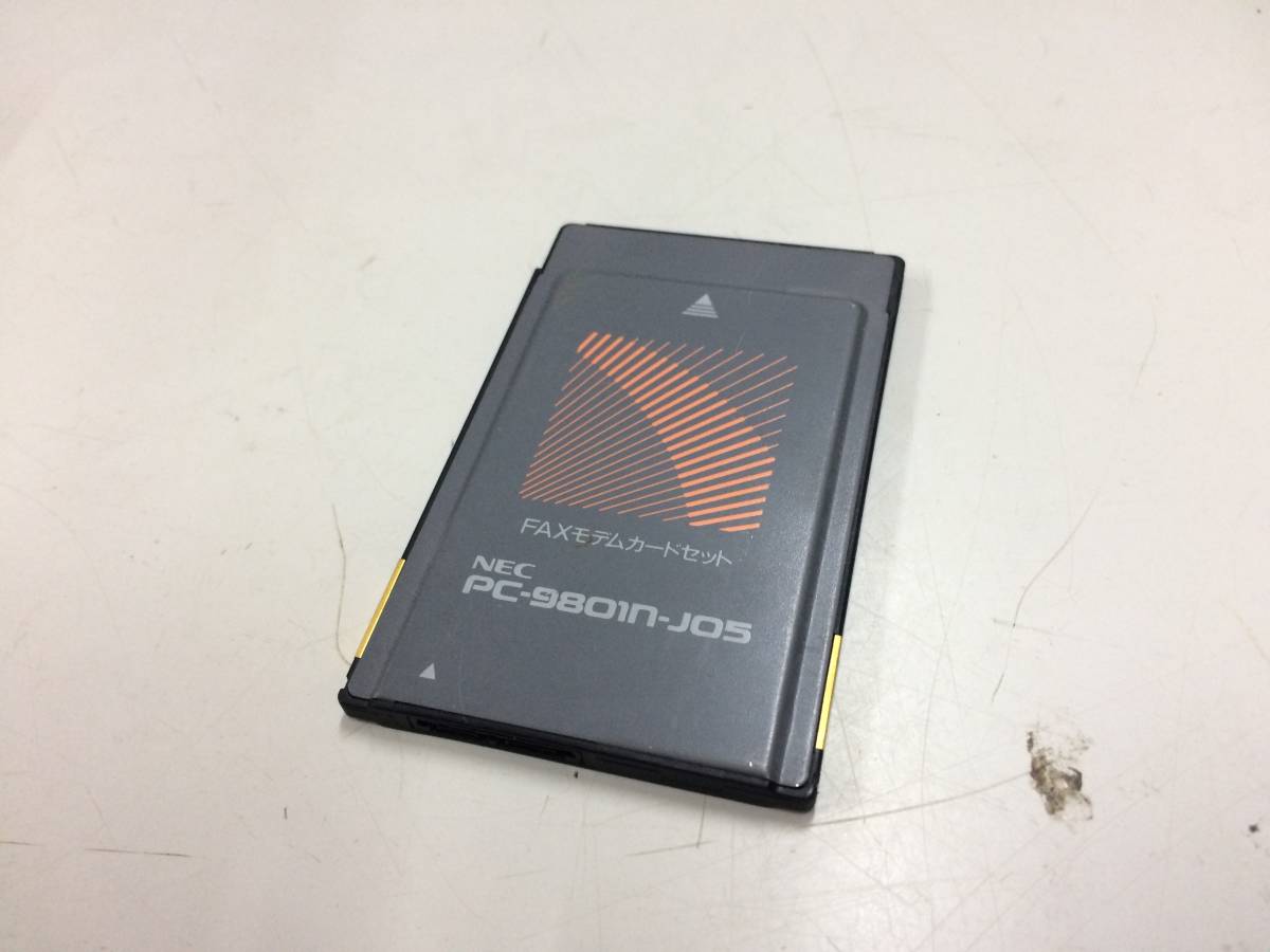 中古品 NEC PC-9801N-J05 FAXモデムカードセット PCカードスロット用(Type-2) 現状品_画像1