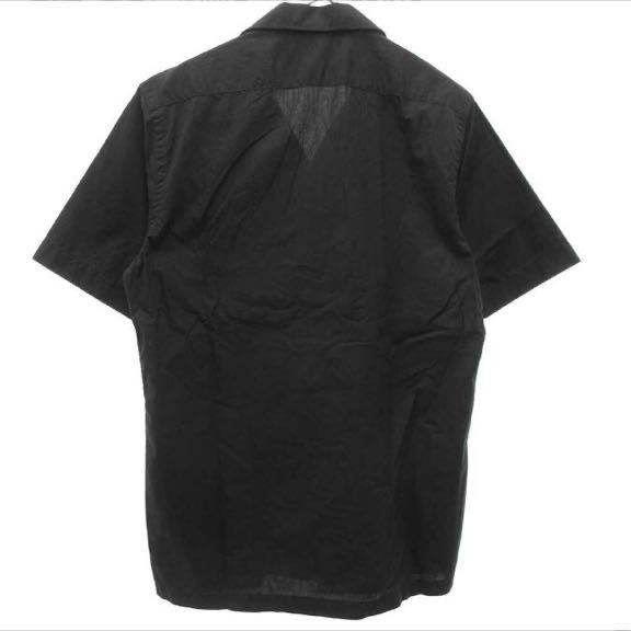 Ron Herman ロンハーマン　× Peter Taylor ピーターテーラー 刺繍 オープンカラーシャツ 半袖シャツ ブラック　48