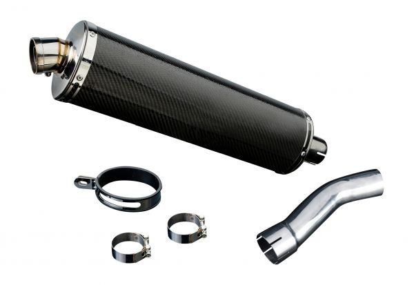 DELKEVIC スリップオンカーボンオーバルマフラー YAMAHA XJR1300 2007
