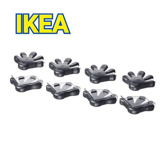 【新品・未使用品】IKEA イケア パトルル コーナーバンパー 黒 8個入り