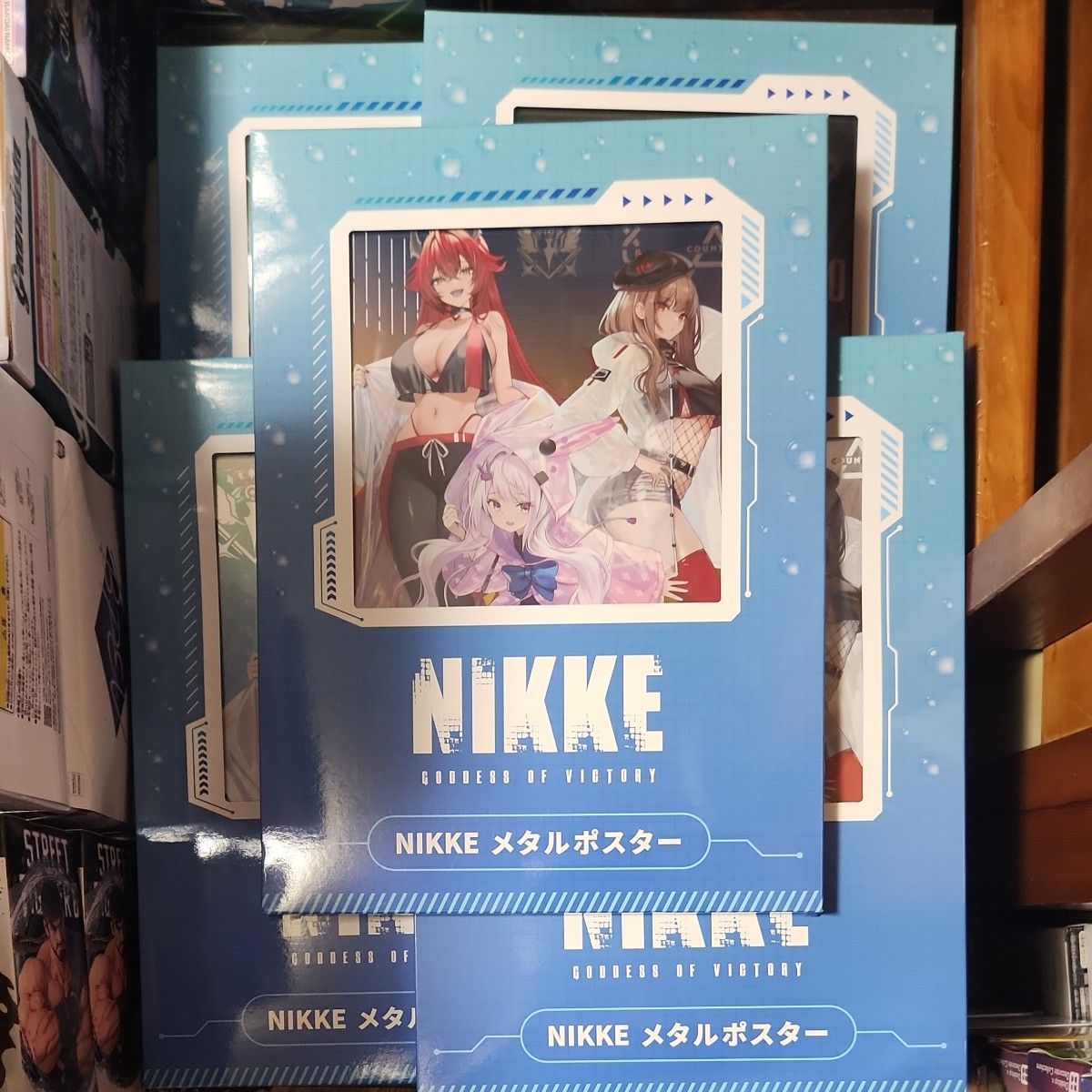 勝利の女神:NIKKE GIGO限定 メタルポスター ラバーマット 勝利の女神 NIKKE メタルポスター アーバン・レイニーディ~GiGO