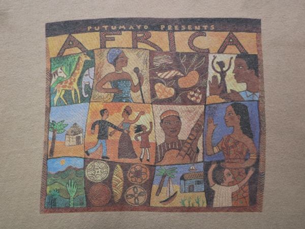 人気新品入荷 1999年 90s USA生地 PUTUMAYO PRESENTS AFRICA 音楽 ミュージック フェスティバル フェス 半袖 Tシャツ US- XL ビッグ サイズ / バンド Tシャツ
