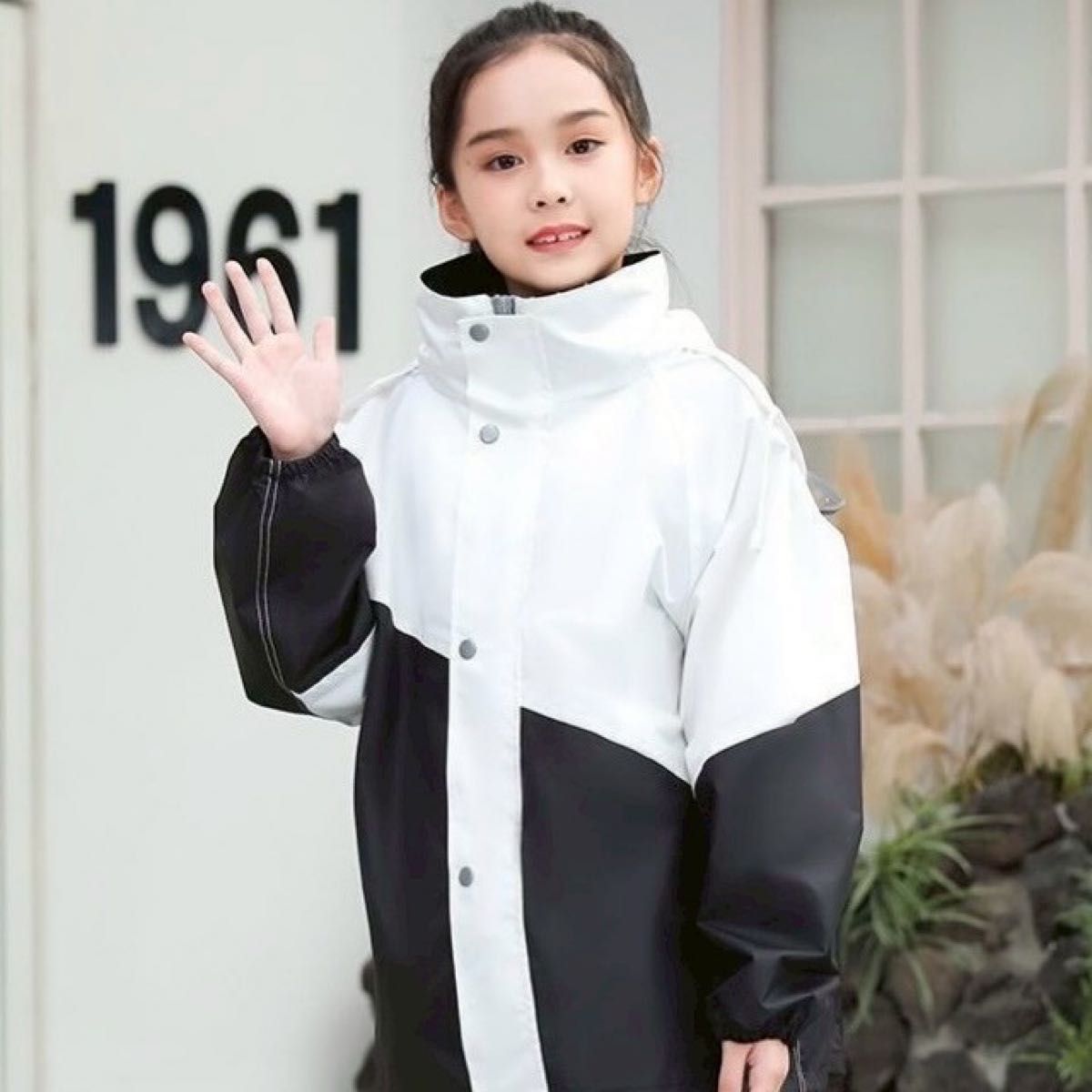 【平日セール】キッズ レインコート スーツ 上下 160 セパレート  防水  子供 セットアップ レインスーツ 上下セット