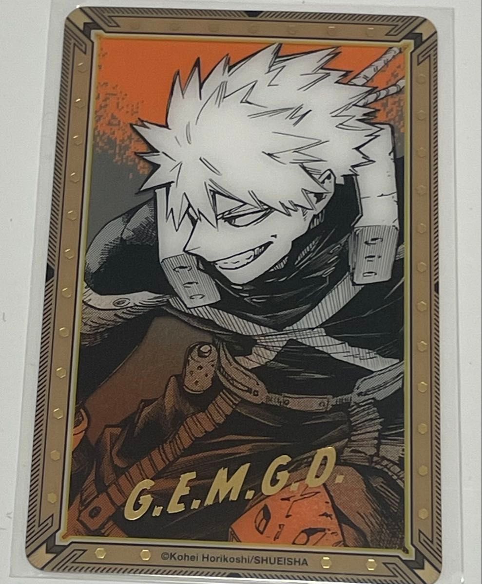 ヒロアカ原画展 爆豪勝己 ヒロアカ 原画展 爆豪勝己 大人 箔押しクリアカードコレクション