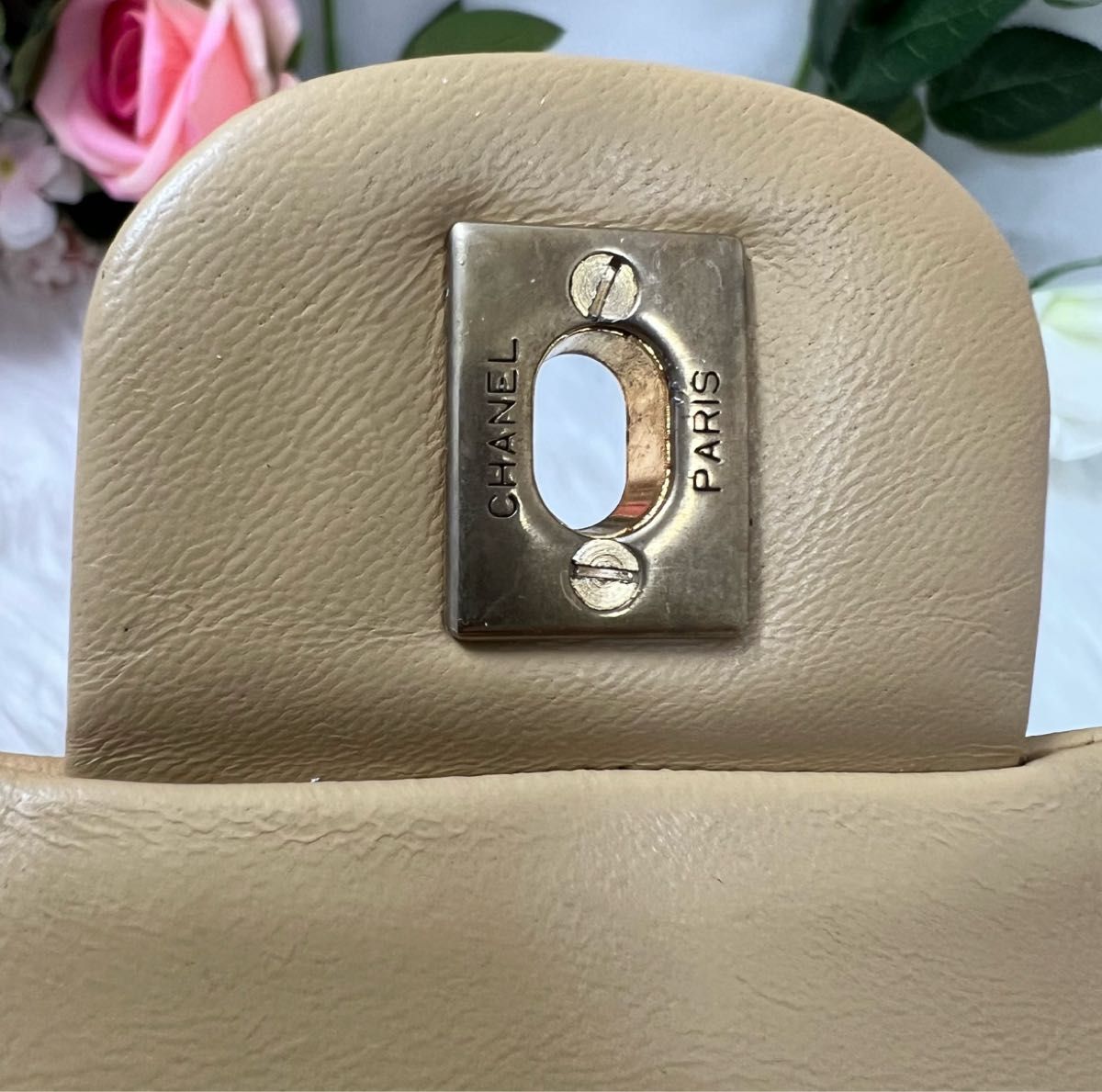 シャネル CHANEL ラムスキン ダブルフラップ ダブルチェーン ショルダー