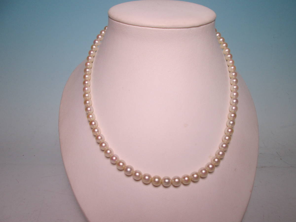 [. month ] white ..SILVERbook@ pearl .6mm. necklace also case attaching Akoya pearl 