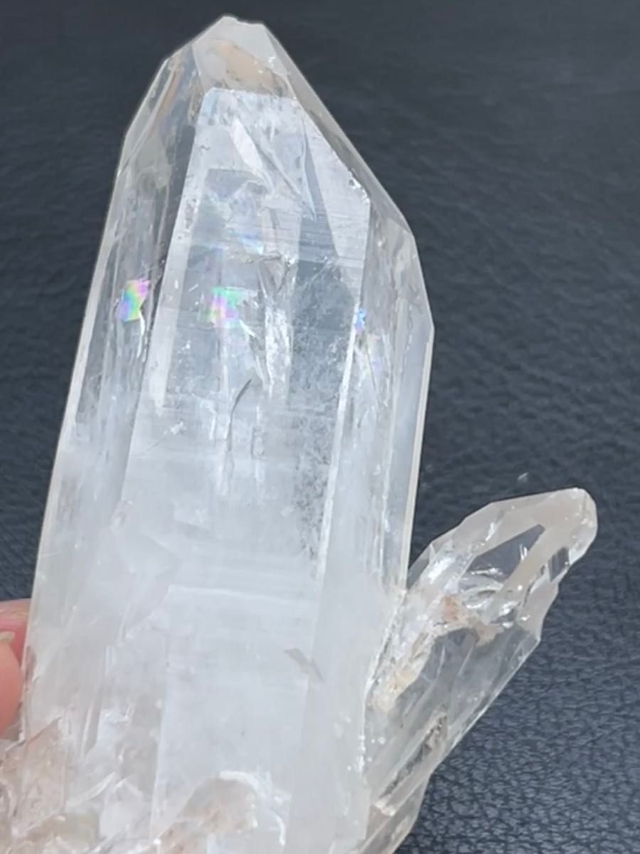天然ヒマラヤ水晶クラスター 虹入り マニカラン産 高品質 水晶原石 置物 パワーストーン 浄化