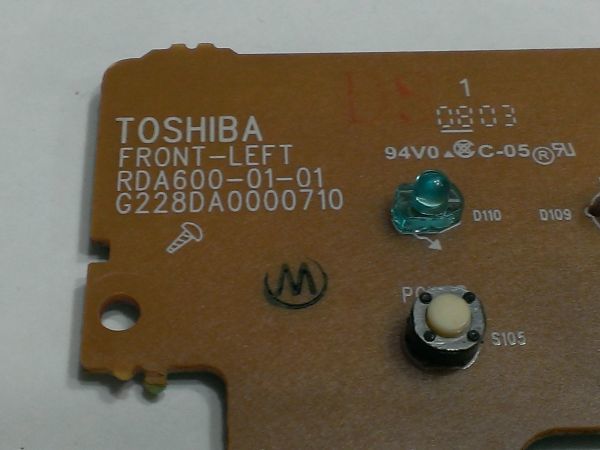 1. Toshiba DVD recorder RD-X7 for front surface switch base FA594B