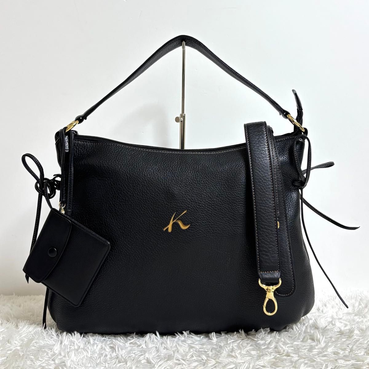 【極美品】kitamura キタムラ 2way ショルダーバッグ トートバッグ 美品】 キタムラ トートバッグ ショルダーバッグ 2way ポーチ