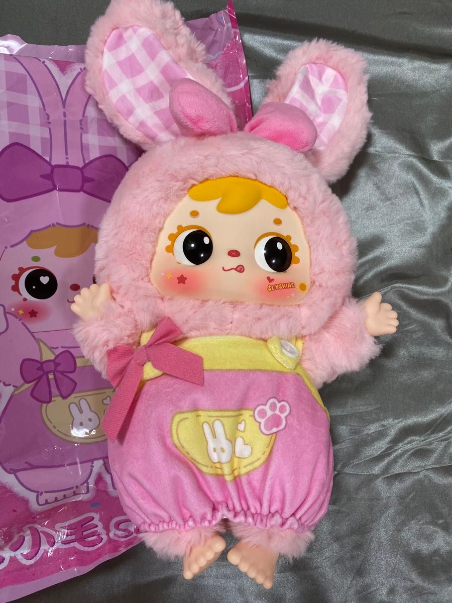 Steven Smith ピンクのぬいぐるみ ポップマート海外限定 三小毛 ピンクウサギ型ぬいぐるみ600