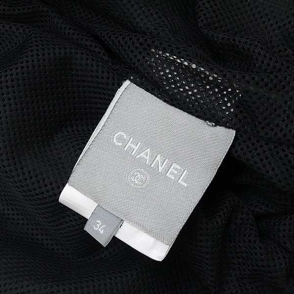 美品○CHANEL/シャネル 07A ラムレザー BIKER ジャケット 黒 ブラック
