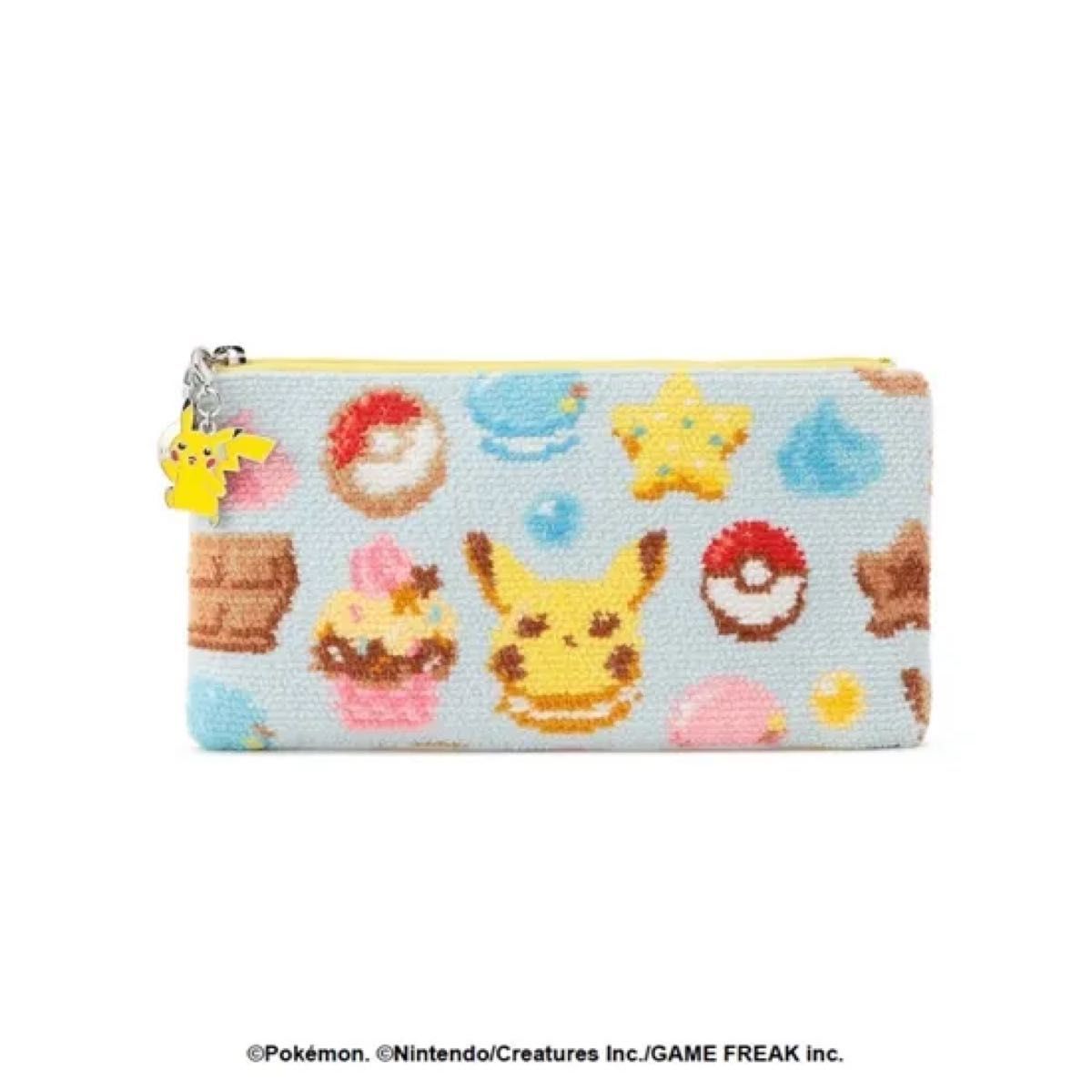 FEILER ポケモン ハッピースウィーツ フラットポーチ 新品未使用】フェイラー×ポケモン ハッピースウィーツ フラット