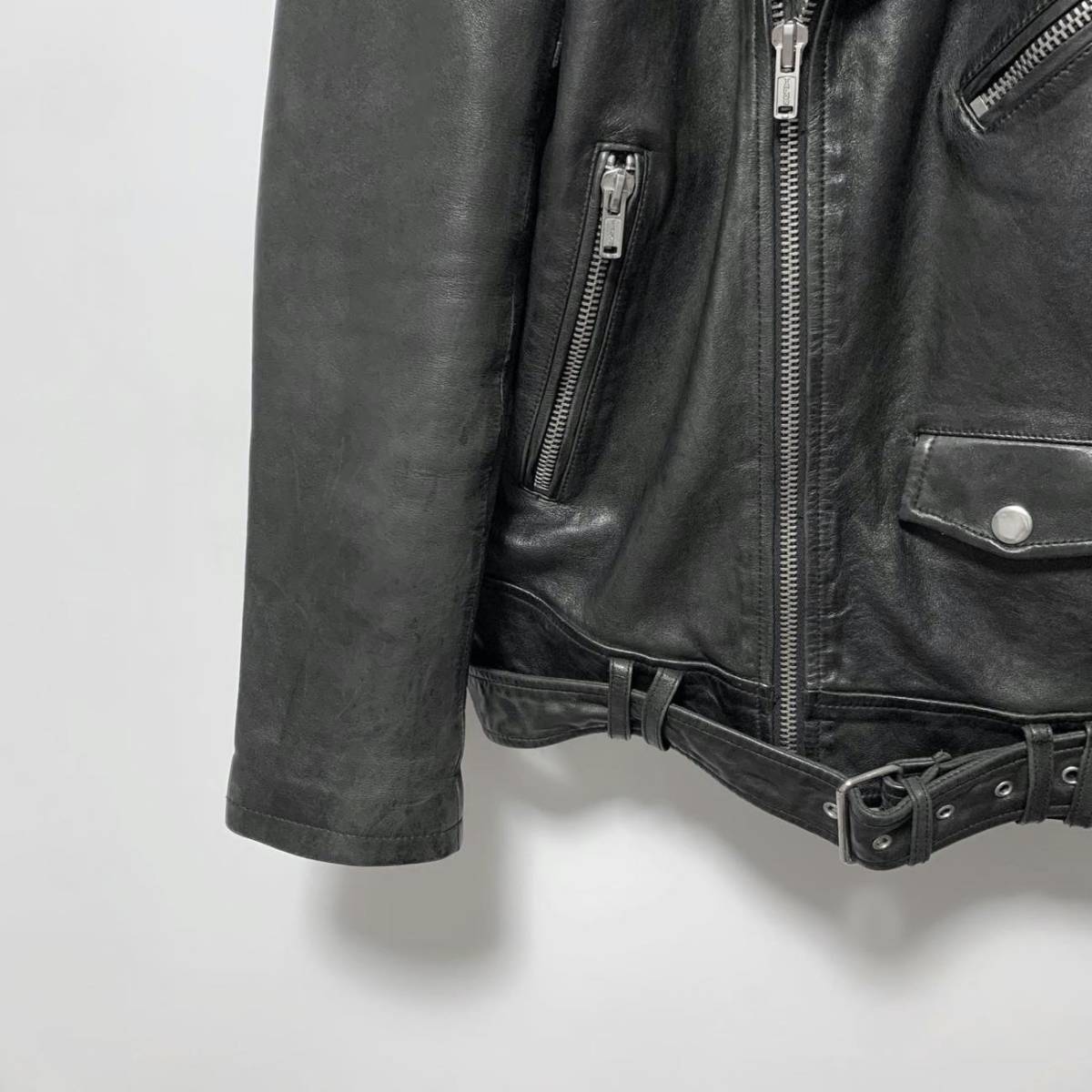 ファッション通販】 BLK DNM ブラックデニム ラムレザー ダブル
