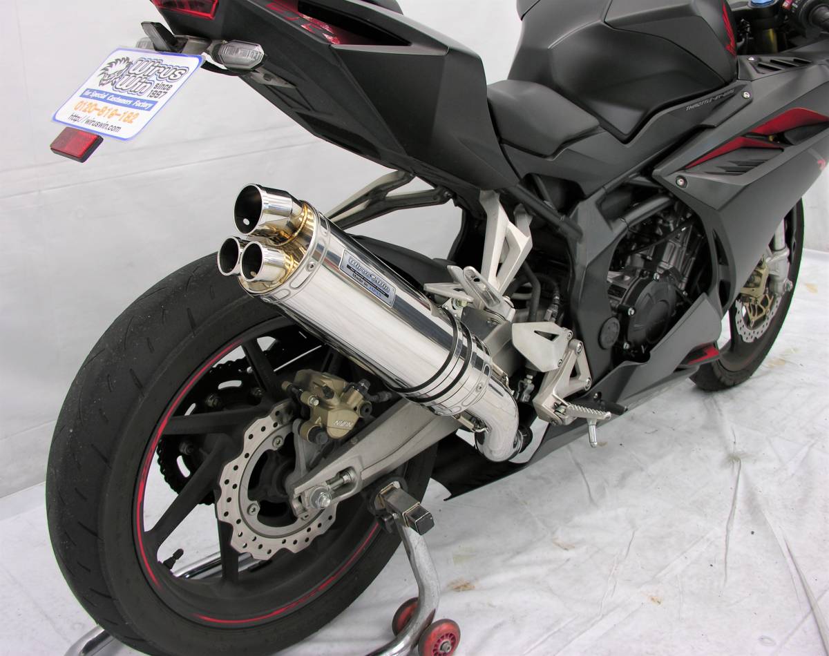 HONDA　CBR250RR用　3本出しテールスリップオンマフラー_画像2