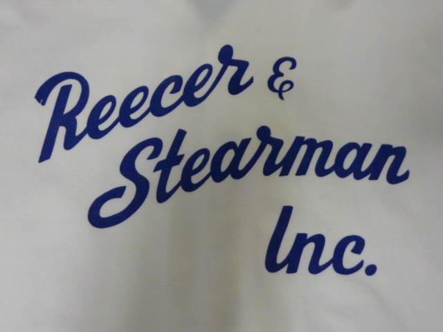 USA古着　ボーリングシャツ ワークシャツ ユニホーム Reecer Stearman 70s 半袖　白　ホワイト_画像5