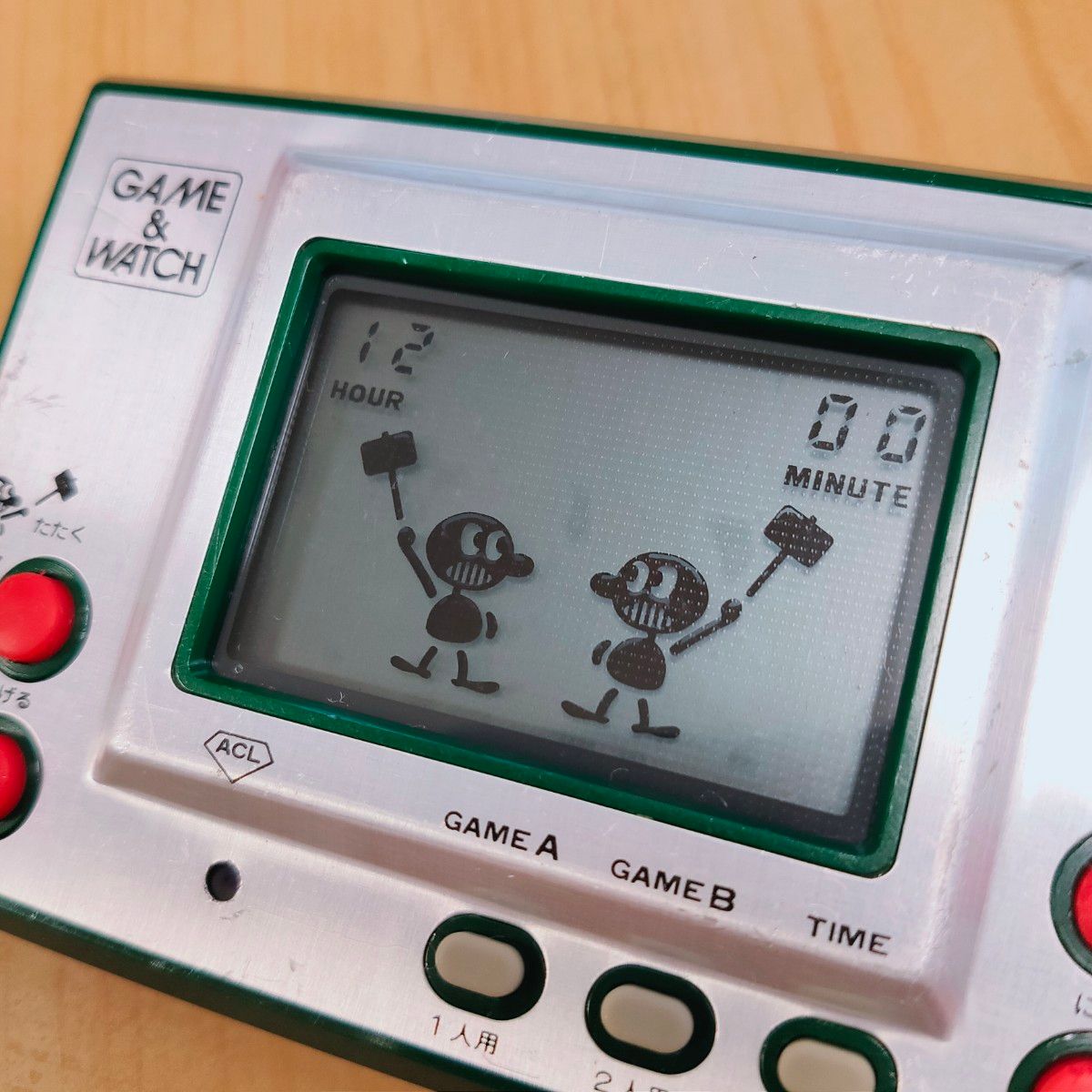 動作確認済 反射板偏光板交換済 ゲームウォッチ ジャッジ 緑 任天堂 即決 動作品 反射板 偏光板交換済み ゲームウォッチ ジャッジ 緑