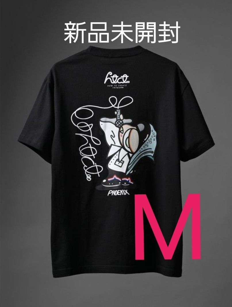【新品未開封】UVERworld TAKUYA∞の創り方 Phoenix君シャツ 未開封】TAKUYA∞の創り方 Phoenix君Tシャツ ブラック Mサイズ