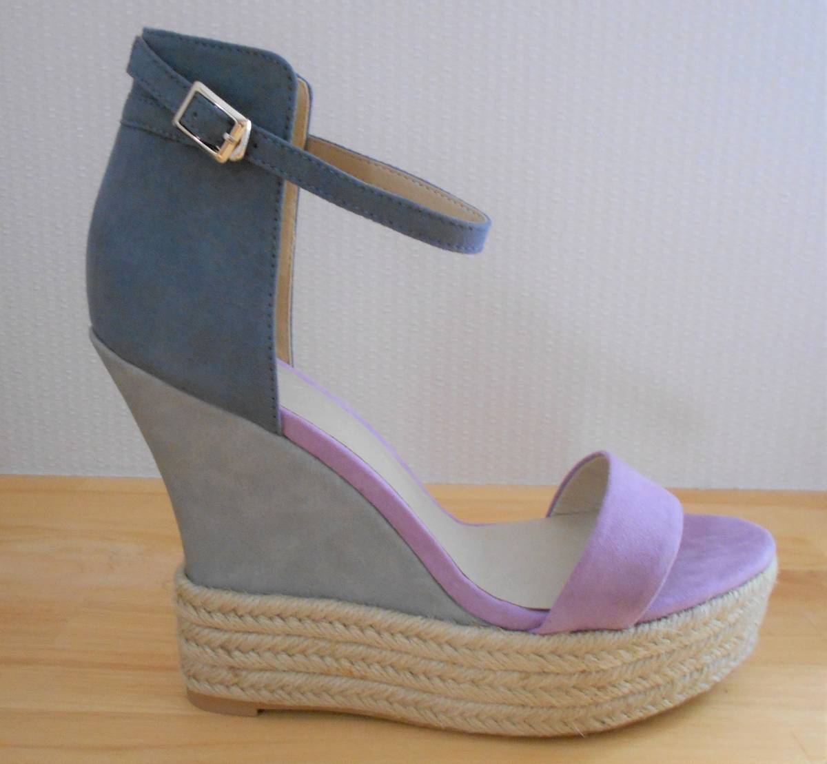 [ new goods ]80% off dazzlin lady's mules L size sandals purple sandals 