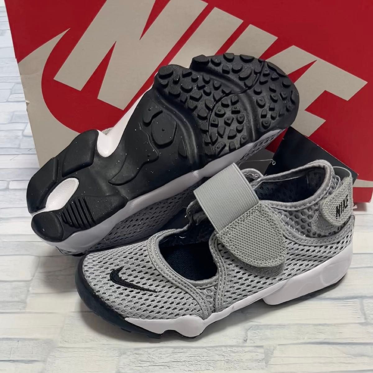 NIKE AIR RIFT PS "WOLF GREY BLACK WHITE" ナイキ エアリフト キッズ 22.0㎝ 新品