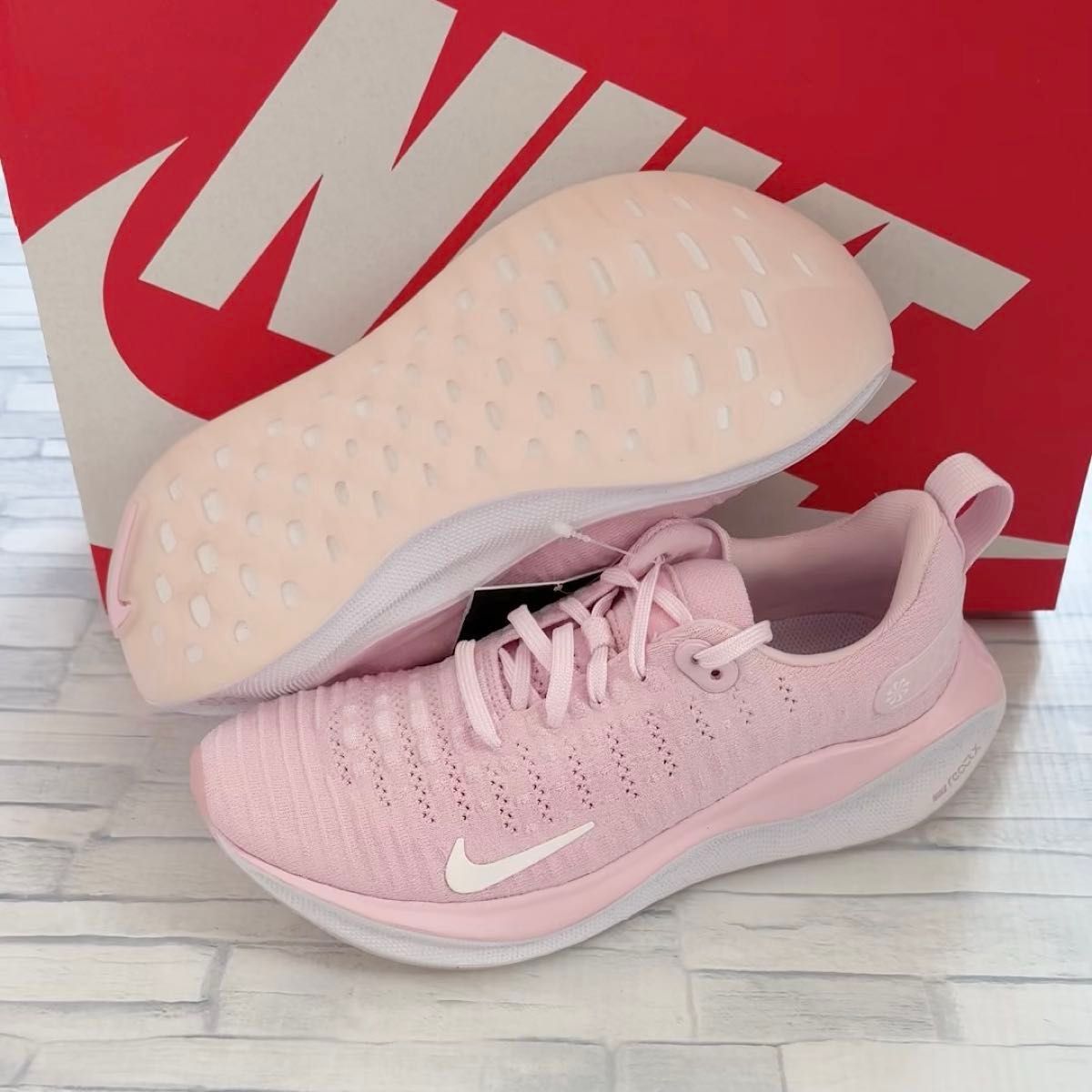 NIKE WMNS REACTX INFINITY RUN 4 "PINK FOAM WHITE" ナイキ リアクトX 24.0㎝