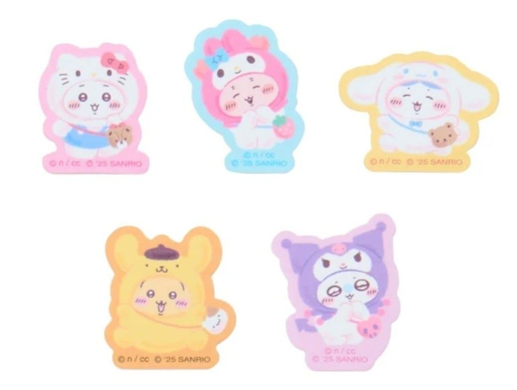 未開封 ちいかわ サンリオ キャラクターズ ヘアクリップ ステッカー 正規購入品 未開封 ちいかわ サンリオ キャラクターズ ヘアクリップ