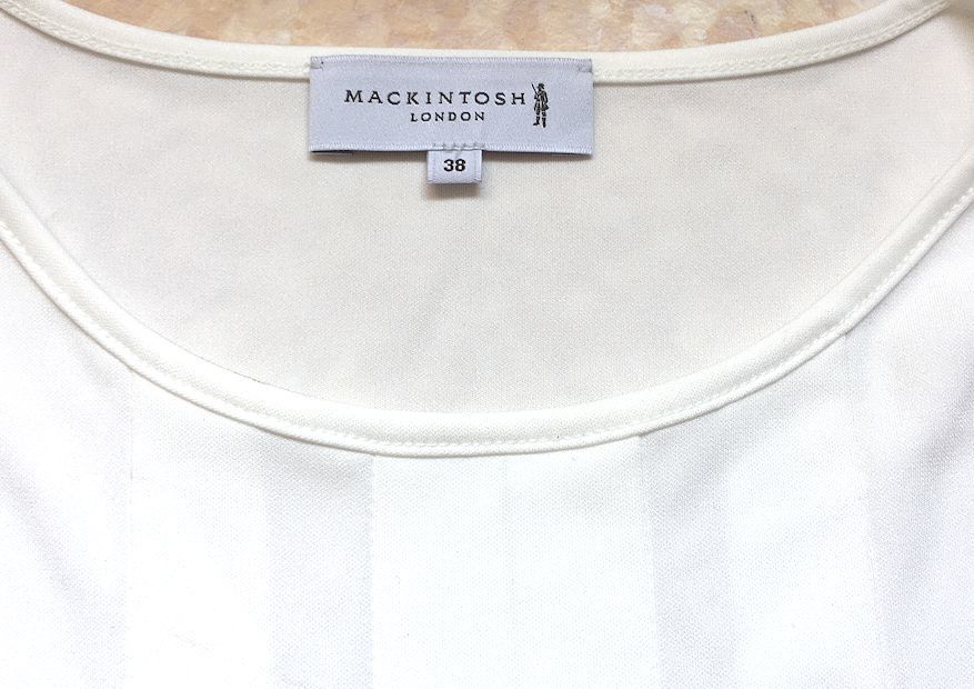  снижение цены *MACKINTOSH LONDON Macintosh * London * три . association * Tria se* tuck flair * блуза * белый *M размер передний и задний (до и после) * как новый 