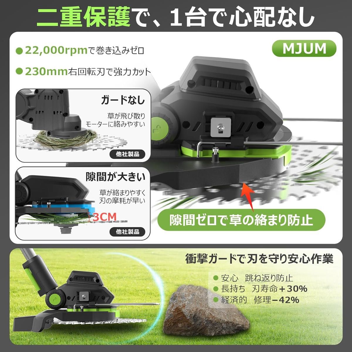 充電式草刈り機 1台3役 熊本氏監修 21V コードレス 草刈機 両用補助輪 充電式草刈り機 1台3役 熊本氏監修 21V コードレス 草刈機 両用