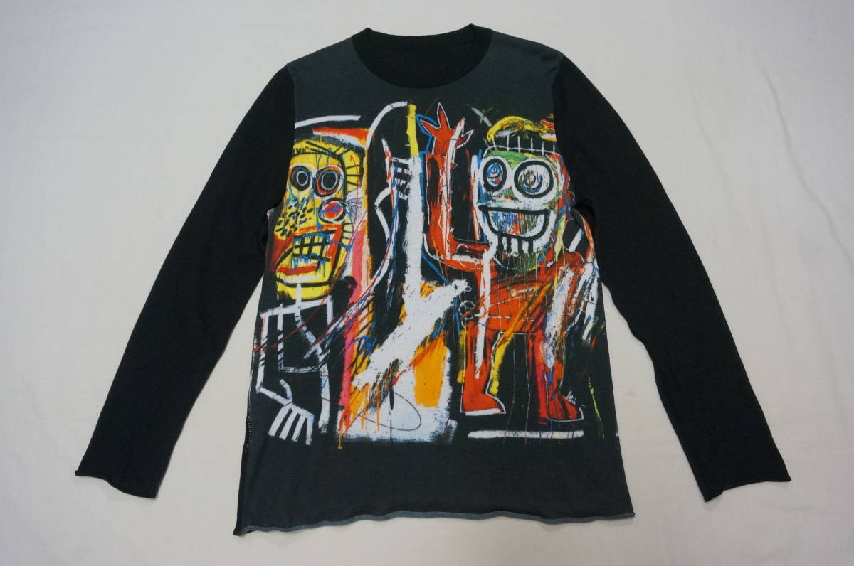 lucien pellat-finet x Basquiat★国内正規品 ルシアン ペラフィネ バスキア コラボ コットン ニット セーター カットソー ブラック 黒 S